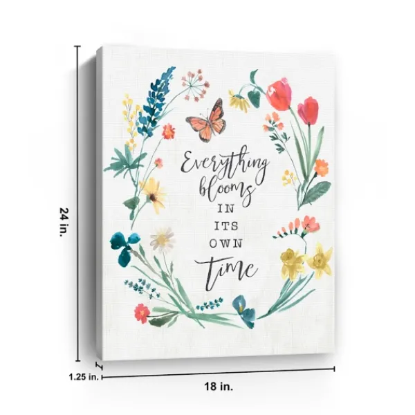 Canvas Art-Kirkland's Home Everything Blooms Canvas Art Print White/Multi