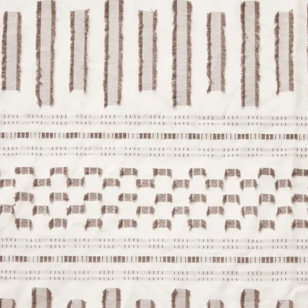 Shower Curtains-Kirkland's Home Eyelash Fringe Shower Curtain Ivory