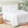 Comforters-Kirkland's Home Eyelash 5-Pc. King Comforter Set White