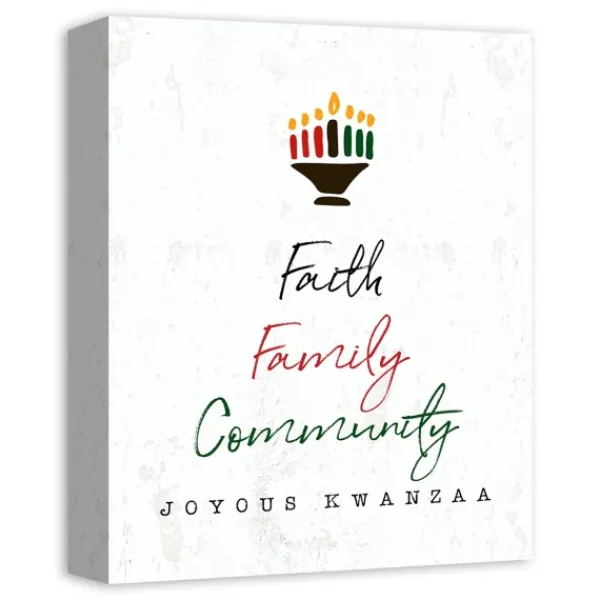 Wall Plaques-Kirkland's Home Faith Family Kwanzaa Wall Plaque