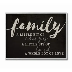 Wall Quotes & Signs-Kirkland's Home Family A Whole Lot Of Love Framed Wall Plaque Black