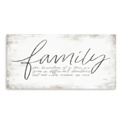 Wall Quotes & Signs-Kirkland's Home Family Branches Canvas Art Print, 40X20 In. White