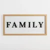 Wall Quotes & Signs-Kirkland's Home Family Floral Shadowbox Wall Plaque White/Black