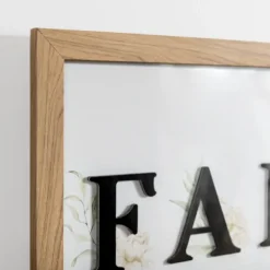 Wall Quotes & Signs-Kirkland's Home Family Floral Shadowbox Wall Plaque White/Black