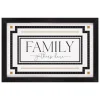 Wall Quotes & Signs-Kirkland's Home Family Gathers Here Framed Wall Plaque White/Black