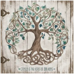 Wall Quotes & Signs-Kirkland's Home Family Is The Heart Of Our Home Canvas Art Print Multi