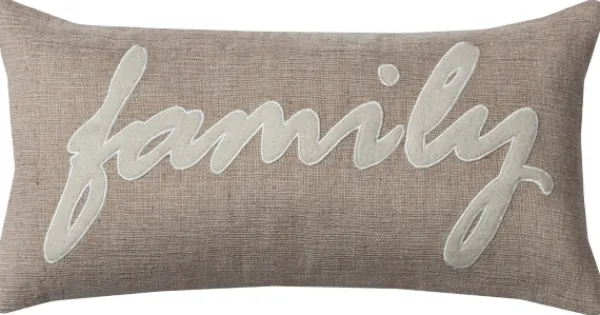 Pillows-Kirkland's Home Family Jute Accent Pillow Tan