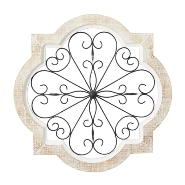 Wall Plaques-Kirkland's Home Farmhouse Abstract Wall Plaque White