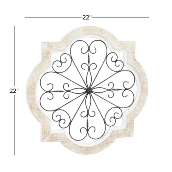 Wall Plaques-Kirkland's Home Farmhouse Abstract Wall Plaque White