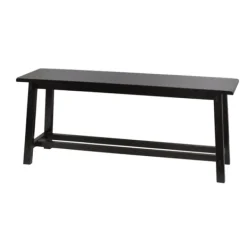 Benches & Ottomans-Kirkland's Home Farmhouse Bench Black