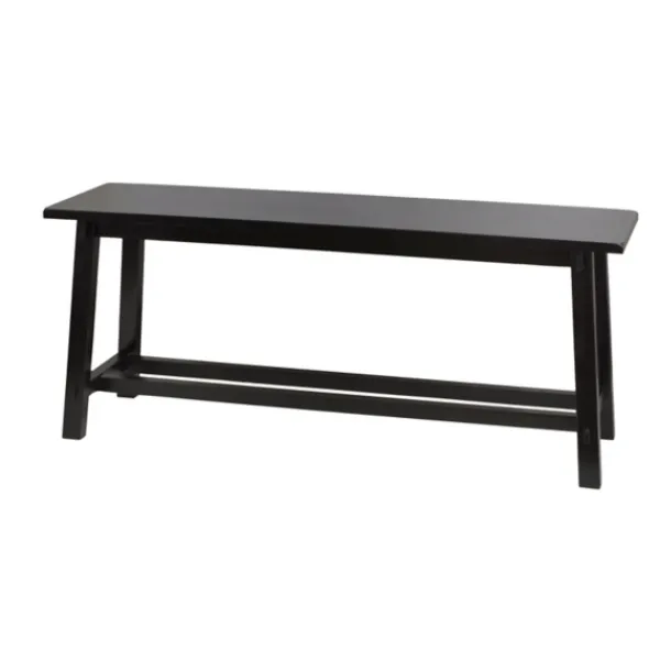 Benches & Ottomans-Kirkland's Home Farmhouse Bench Black