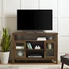 Tv Stands & Media Consoles-Kirkland's Home Farmhouse Highboy Dark Walnut Tv Stand Brown