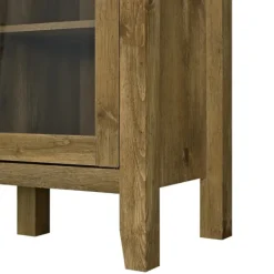 Tv Stands & Media Consoles-Kirkland's Home Farmhouse Highboy Natural Tv Stand Brown
