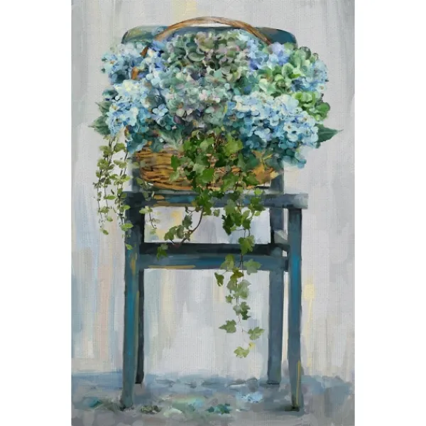 Canvas Art-Kirkland's Home Farmhouse Hydrangeas Canvas Art Print Multi
