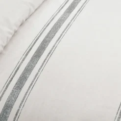 Duvets-Kirkland's Home Farmhouse Stripe 2-Pc. Twin Xl Duvet Set Gray