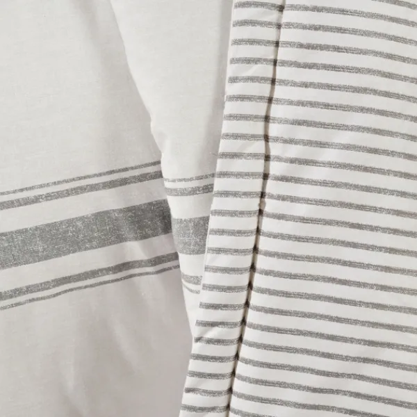 Blankets & Throws-Kirkland's Home Farmhouse Stripe Throw Gray