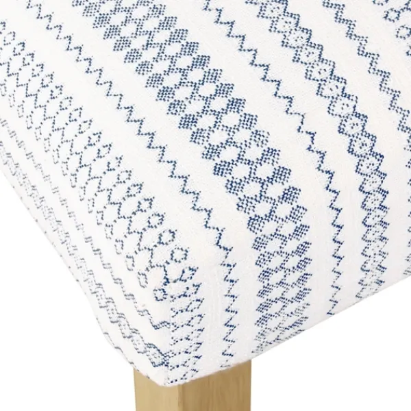 Dining Chairs-Kirkland's Home Farmhouse Stripes Highback Dining Chairs, Set Of 2 Blue/White
