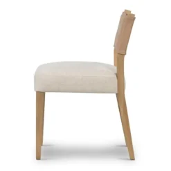 Dining Chairs-Kirkland's Home Farrah Leather Back Dining Chair Tan/Ivory