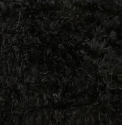 Pillows-Kirkland's Home Faux Fur Lumbar Pillow Black