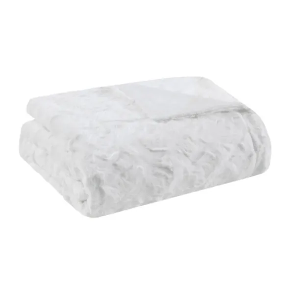Blankets & Throws-Kirkland's Home Faux Fur Oversized Throw White