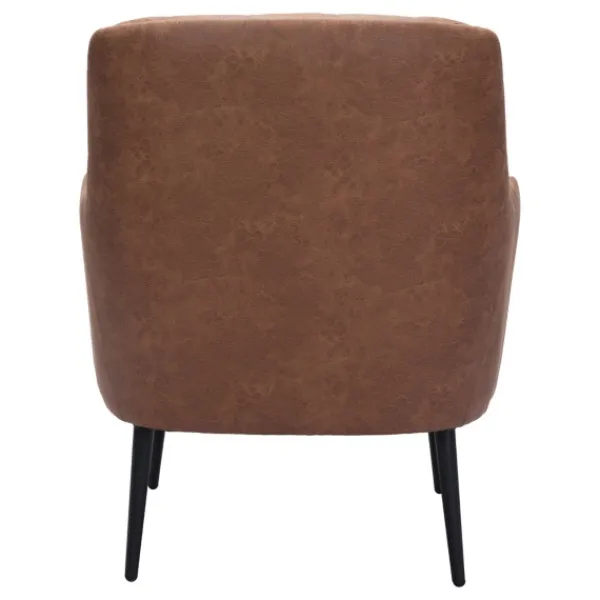 Accent Chairs-Kirkland's Home Faux Leather Classic Accent Chair Brown