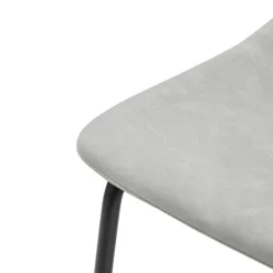 Bar Stools & Counter Height Stools-Kirkland's Home Faux Leather Counter Stools, Set Of 2 Gray