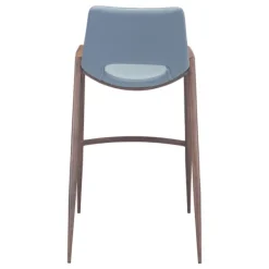 Bar Stools & Counter Height Stools-Kirkland's Home Faux Leather Cutout Bar Stools, Set Of 2 Blue