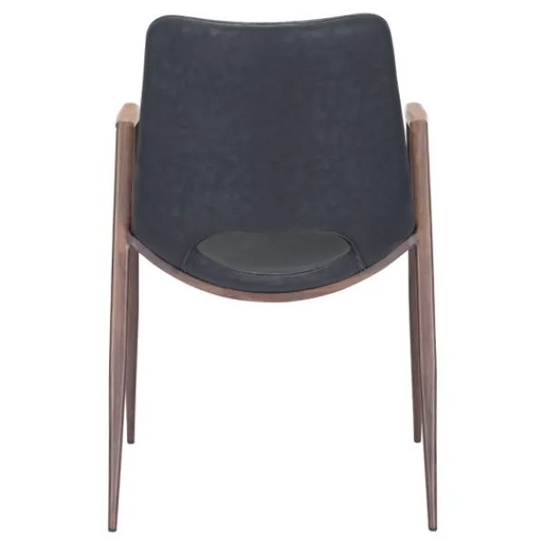 Dining Chairs-Kirkland's Home Faux Leather Cutout Dining Chairs, Set Of 2 Black