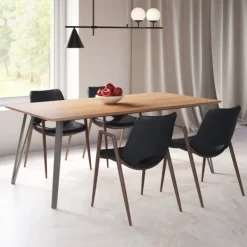 Dining Chairs-Kirkland's Home Faux Leather Cutout Dining Chairs, Set Of 2 Black