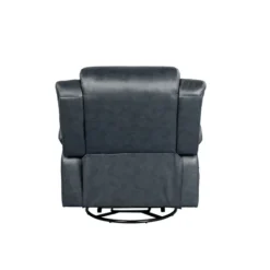 Accent Chairs-Kirkland's Home Faux Leather Heated Massage Recliner Gray