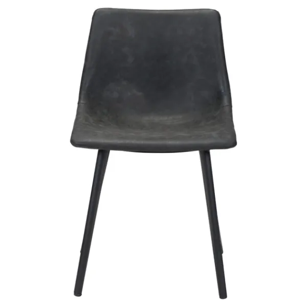 Dining Chairs-Kirkland's Home Faux Leather Scoop Dining Chairs, Set Of 2 Black