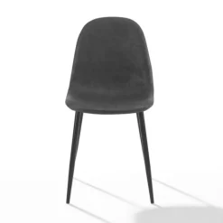 Dining Chairs-Kirkland's Home Faux Leather Slope Dining Chairs, Set Of 2 Black