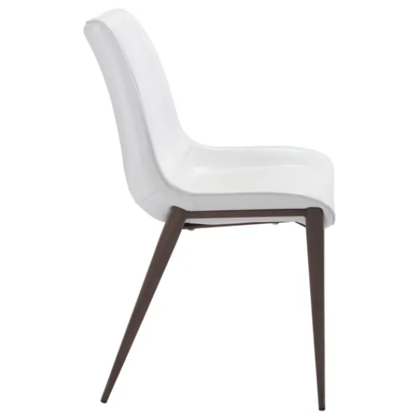 Dining Chairs-Kirkland's Home Faux Leather Stitch Dining Chairs, Set Of 2 White