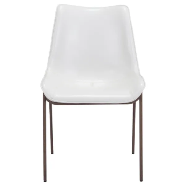Dining Chairs-Kirkland's Home Faux Leather Stitch Dining Chairs, Set Of 2 White