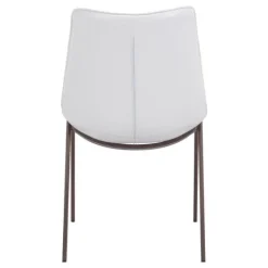 Dining Chairs-Kirkland's Home Faux Leather Stitch Dining Chairs, Set Of 2 White