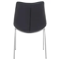 Dining Chairs-Kirkland's Home Faux Leather Stitch Dining Chairs, Set Of 2 Black