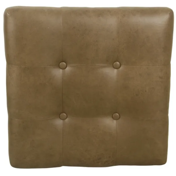 Benches & Ottomans-Kirkland's Home Faux Leather Tufted X-Frame Bench Brown