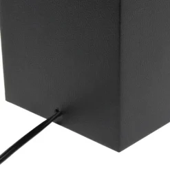 Table Lamps-Kirkland's Home Faux Leather Usb Table Lamp Black
