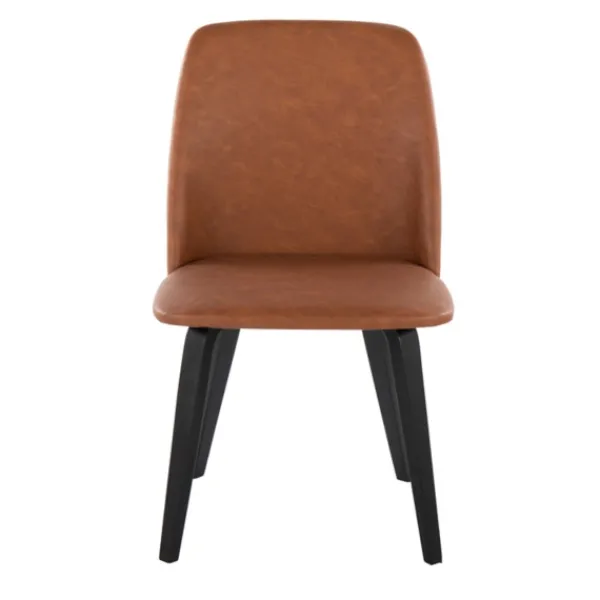 Dining Chairs-Kirkland's Home Faux Leather Wood Dining Chairs, Set Of 2 Brown