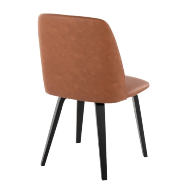 Dining Chairs-Kirkland's Home Faux Leather Wood Dining Chairs, Set Of 2 Brown