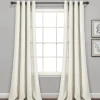 Curtains & Drapes-Kirkland's Home Faux Linen Curtain Panel Set, 84 In. Ivory
