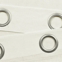 Curtains & Drapes-Kirkland's Home Faux Linen Curtain Panel Set, 84 In. Ivory