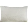 Pillows-Kirkland's Home Faux Mohair Lumbar Pillow Ivory