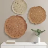 Wall Plaques-Kirkland's Home Feathers Collage 3-Pc. Wall Plaque Set Tan/Brown