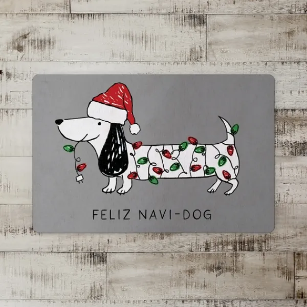 Kitchen & Floor Mats-Kirkland's Home Feliz Navidog Christmas Kitchen Mat Multi