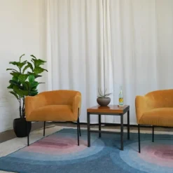 Trees & Topiaries-Kirkland's Home Fiddle Leaf Fig Tree In Black Wood Pot