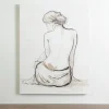 Canvas Art-Kirkland's Home Figural Elegance Canvas Art Print Black/White