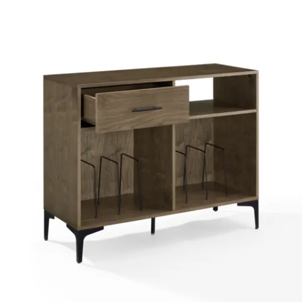 Tv Stands & Media Consoles-Kirkland's Home Finn Record Storage Media Cabinet Brown