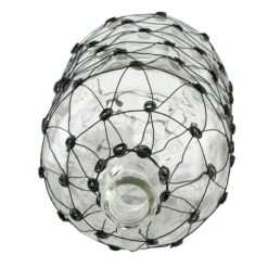 Vases-Kirkland's Home Fishnet Wire Wrapped Vase Clear