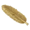 Decorative Trays-Kirkland's Home Flat Leaf Tray Gold